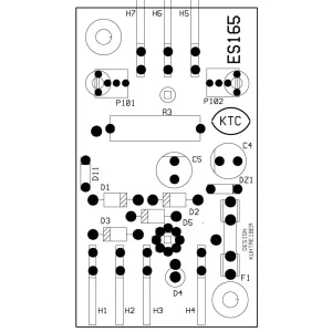 PCB ES165 tranzistorový regulátor